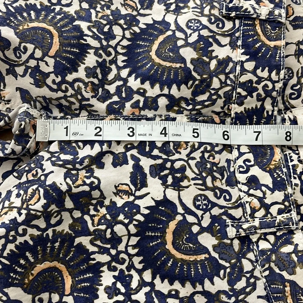 TORY‎ BURCH IZZY PRINTED CROPPED SKINNY JEANS WOMEN'S SIZE 25